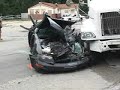 SEMI TRUCK VS CAR-HEAD ON ACCIDENT