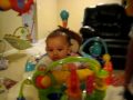 Princess Aleena and King Hadeed with the jumparoo