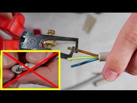 Kabel Mantel richtig abisolieren Anleitung