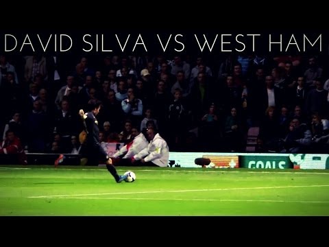 David Silva vs West Ham (A) 2013-2014 EPL HD
