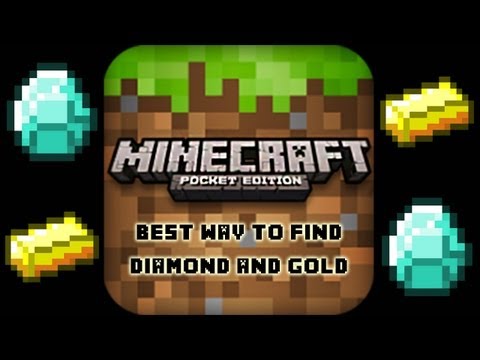 how to find gold on minecraft p e