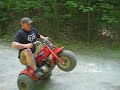 Tractor , 3-wheeler wheelie contest Tractor , 3-wheeler wheelie contest