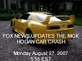 nick hogan wrecks car   hulk hogans son crashes