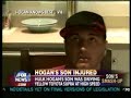 nick hogan wrecks car   hulk hogans son crashes