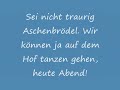 Aschenbrödel Traurige Melodie