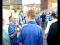 chelsea v blackburn - leaving the stretford end chelsea v blackburn - leaving the stretford end