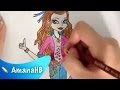 Monster High Speed Drawing for the Contest Winner : TheUltimateMHFan (HD) - YouTube
