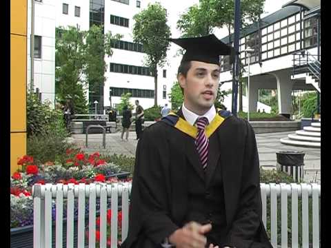 GlamorganUniversity - During the annual graduation ceremonies held on campus at University of Glamorgan, business students are asked about their studies, course and general learni...