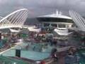 Leaving Jamaica on cruise ship