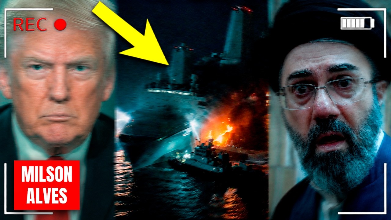 CNN DESMONTA FARSA do Irã após Navio de guerra dos EUA PEGAR FOGO!!