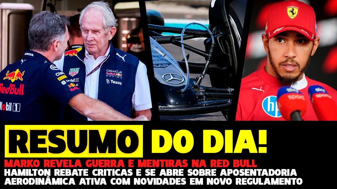 Resumo Do Dia: Marko Solta Bomba Na Red Bull, Hamilton Rebate Criticas E F1 2026 |Fórmula 1|Gpemcasa
