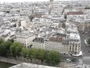 Priveliste de pe catedrala Notre-Dame din Paris