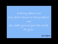 Mr. Know It All - Kelly Clarkson (lyrics)