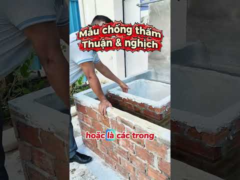 1 trong những ví dụ của việc tiêu tiền đúng cách????Dùng vữa trộn sẵn chống thấm Victory