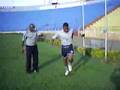 Coach Djair Garcia in Circuit Training with Player Altair