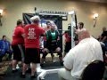 Weightlifter tries to squat ending projectile vomits all over judge and passes out