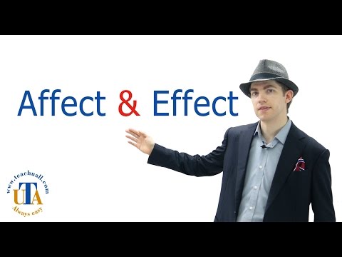 how to know when to use effect vs affect