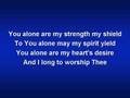 As the Deer (worship video w/ lyrics)