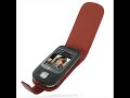 PDair Leather Case for HTC Touch Dual/HTC P5500 Flip (Red)