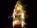 A Napoli Incendio del Campanile per la Festa del Carmine A Napoli Incendio del Campanile per la Festa del Carmine