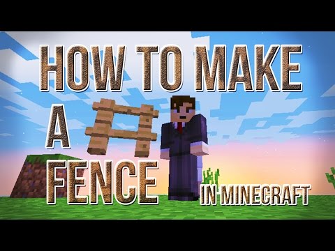 how to a fence in minecraft