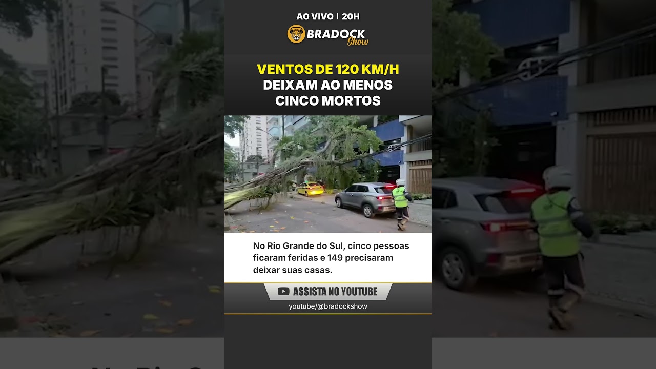 O temporal que atingiu o Sul e o Sudeste deixou ao menos cinco mortos e provocou estragos.