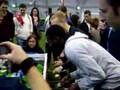 Kolo Toure and Manuel Almunia Playing Table Football