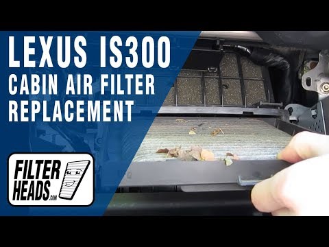Cabin air filter replacement- Lexus IS300