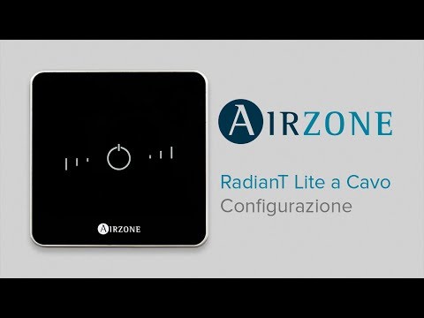 Termostato Airzone Lite a cavo RadianT365: Configurazione iniziale