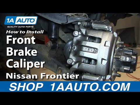 How To Install Replace Front Brake Caliper 2001-04 Nissan Frontier