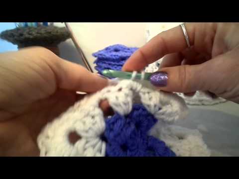 how to fasten granny squares together