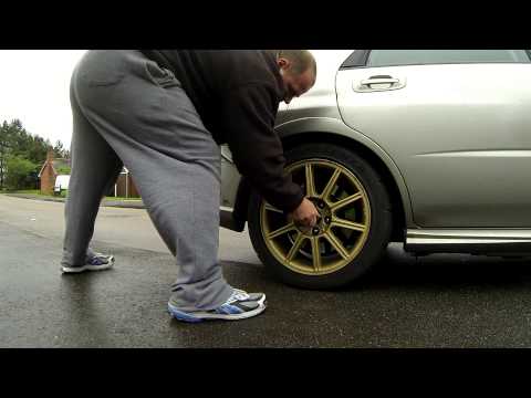 Removing 2006 Subaru Impreza WRX STi drive shaft nut for bearings