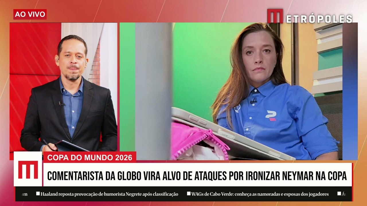 Comentarista da Globo vira alvo de ataques por ironizar Neymar na Copa