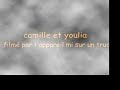alor voila une vid�o de cam � moi qui chantons sur gabriel de najoua belyzel.. camille chnate avec des couettes et moi je danse avec des couettes aussi !! tro maran ..