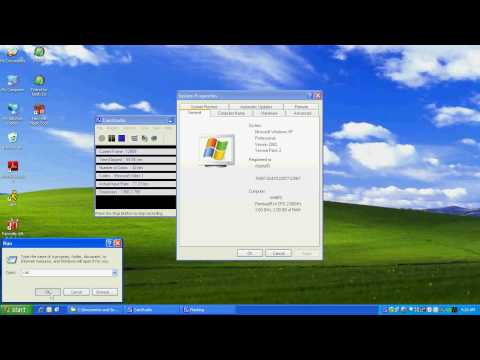 how to test memory in windows xp