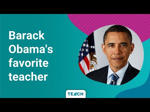President Obama talks about his favorite teacher.