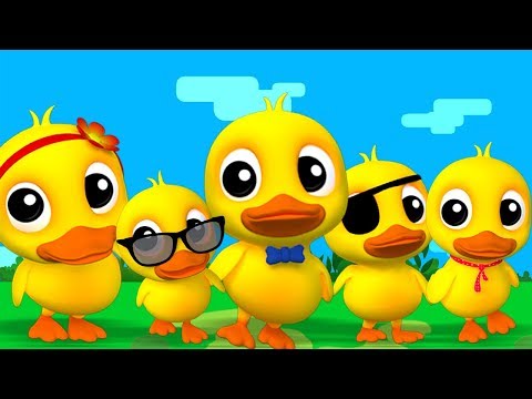 fünf kleine enten | Reim für Babys | Five Little Ducks | Preschool Song | Children Videos