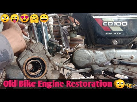 Hero Honda CD 100 Engine Repairing // Engine problems Solved // Old Bike Restoration