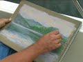 Sharing a lesson in watercolour and pastel en plein air