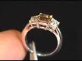 Coffee Colored Asscher Diamond Ring Coffee Colored Asscher Diamond Ring