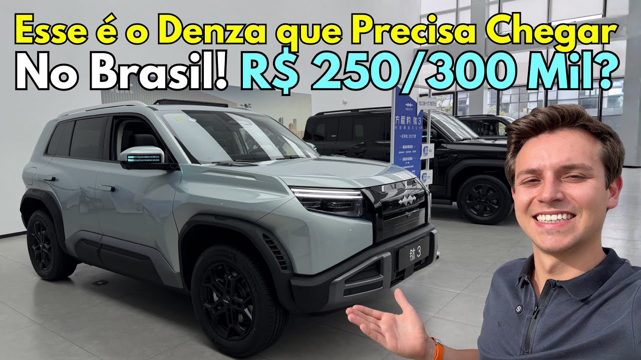 Denza B3, que poderia custar R$ 250 até R$ 300 Mil no Brasil. Esse é o BYD de Luxo que Queremos?