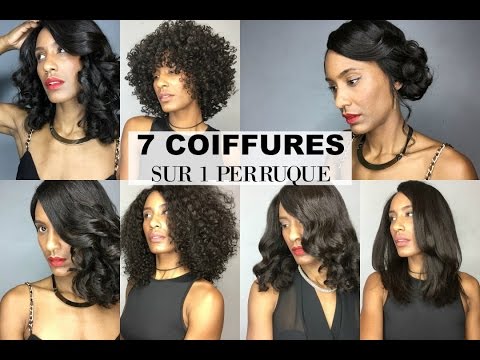 7 Coiffures Sur Perruque Bouclée (Lace Front Wig)