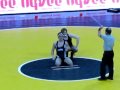 Like a precision instrument Jay Borschel seeks out weaknesses in his opponents defence and slowly teaches him Iowa wrestling. Pin! One small part of a 49 - 0 meet.
