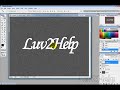 Create an Engraving Text Effect with Photoshop