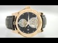 The Vertalis intensifies the magic of the tourbillon by connecting its carriage to the barrel by means of a hand-drawn and beveled vertical bar. To add to the fascinating vision of the tourbillon carriage in motion, this watch offers an openworked version of the barrel. The latters cover performs an average rotation in six hours and enables one to keep visual check on the power reserve according to the state of wind of the barrel spring. Louis Moinet displays its determination to combine aesthetic and technical aspects, particularly through the vertical bar that showcases the technology of the watch, while extending over onto the case. This original and modern way of uniting displays, technology, and casing is directly inspired by the historical world of Louis Moinet, and especially by some of the drawings published in his famous Traité d´Horlogerie in 1848.