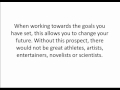 Why We Should Set Goals