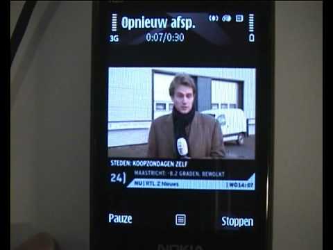 Robert Webbe - Nokia SU-33W Mobile TV Receiver demo by BelCompany.nl.