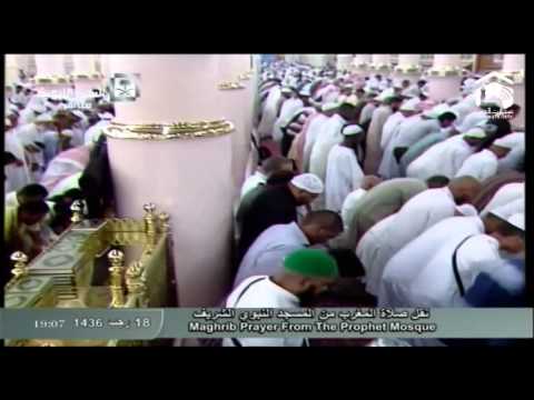 صلاة المغرب المسجد النبوي 1436.07.18هـ