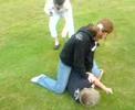 girl play fight