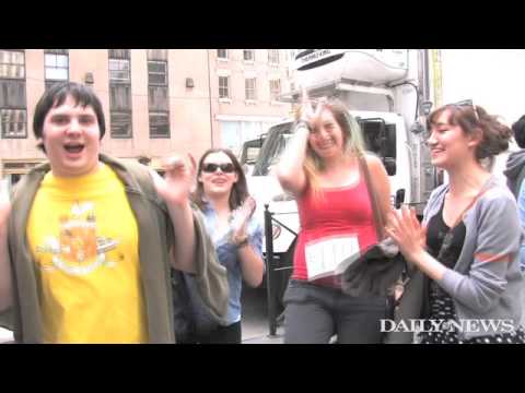 Frozen bananas and chicken dances crow at Bluth Banana Stand in Midtown Manahattan